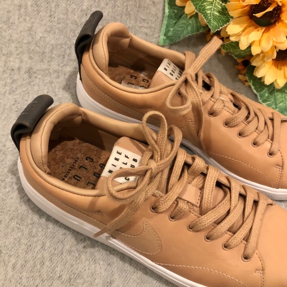 Tan & White Nike Golf Club Sneakers - Picture 10 of 16